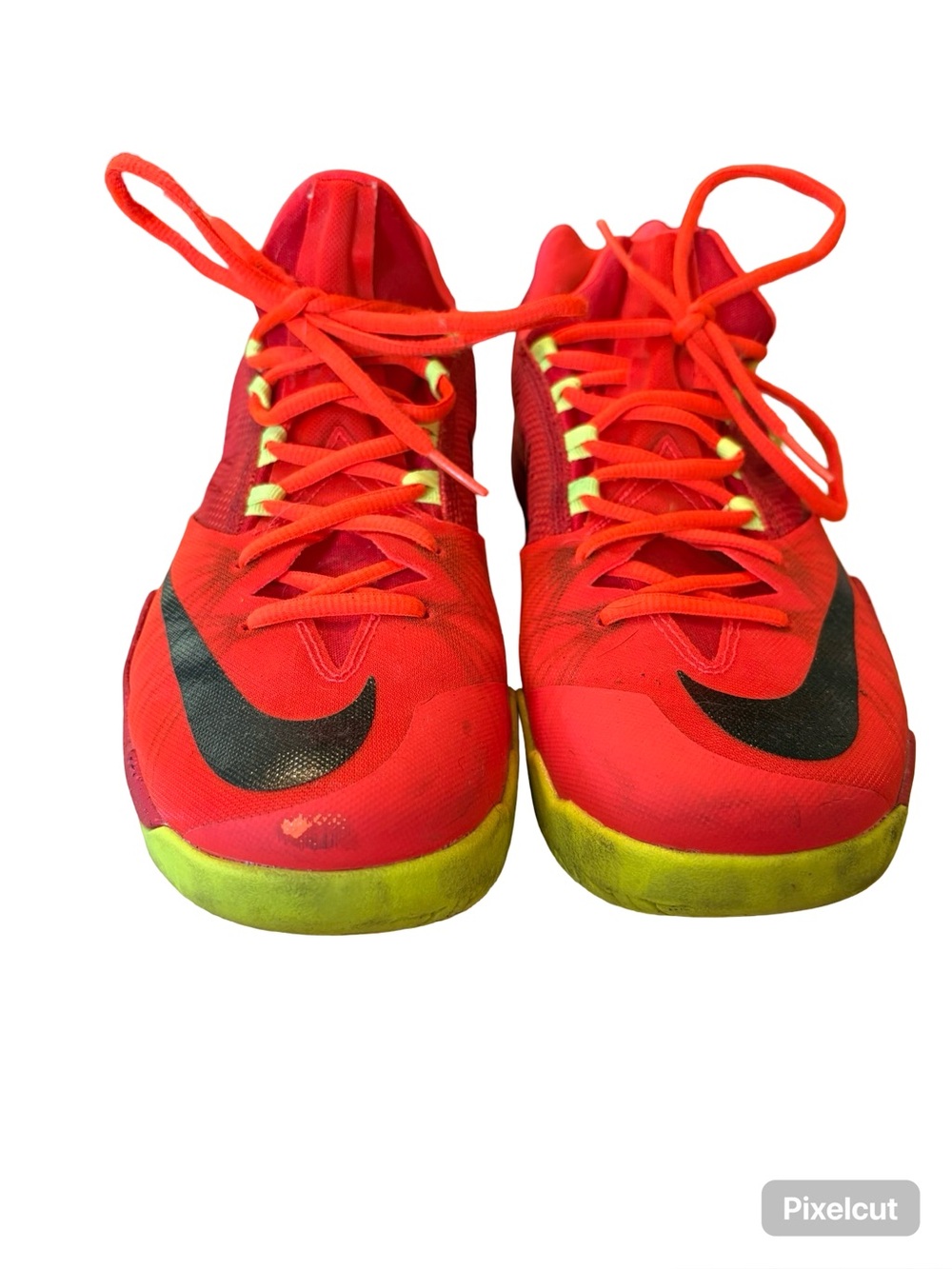 Nike Kids' Red Athletic Sneakers with Black Swoosh